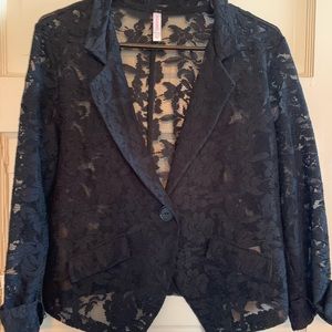 Lace blazer jacket